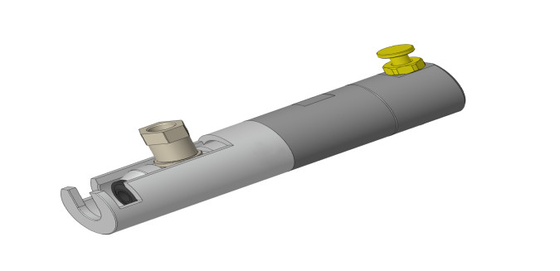 Die Anschlussanlage ist mit einem Schnellanschluss aus Aluminiumlegiertem Material der Bajonettart der Serie TF550 zu verbinden.