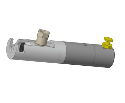 Die Anschlussanlage ist mit einem Schnellanschluss aus Aluminiumlegiertem Material der Bajonettart der Serie TF550 zu verbinden.