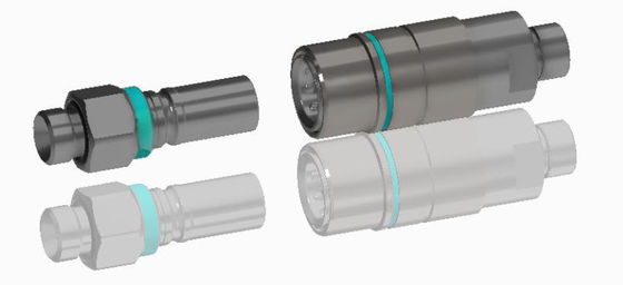 Schub-Zug-Flüssigkeitsanschluss ohne Leckage